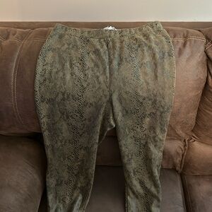 Snakeskin Printed Leggings